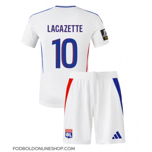 Olympique Lyonnais Alexandre Lacazette #10 Hjemme Trøje Børn 2024-25 Kortærmet (+ Korte bukser)